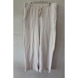 VELVET By Jenny Graham Casual Pants Off White Cream Comfy Small S Wide Leg